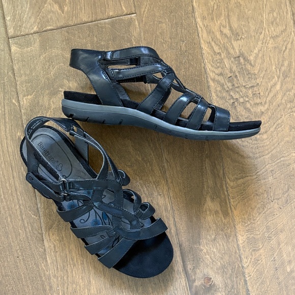 Baretraps Kaylyn Black Strappy Adjustable Sandals Size 7 - Picture 1 of 8